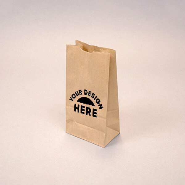 Custom-Printed Natural Kraft 4-lb G